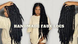 THE MOST NATURAL HANDMADE FAUX LOCS FT SHAKENGO HAIR