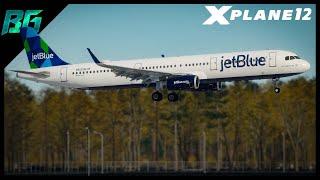 JetBlue A321 w/ WinWing EFIS & FCU | X-Plane 12 LIVE