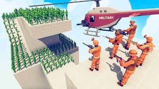 100x ZOMBIE ARMY vs MODERN MILITARY - Totally Accurate Battle Simulator TABS