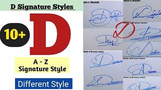 D Signature Style| D Letter Signature Styles| Letter D Signature of my name| a to z signature styles