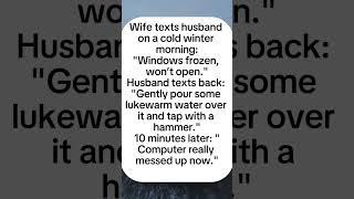 Windows Frozen — Literal vs. Digital#funny #anecdote #joke #humor