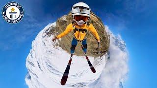 Highest Ski-BASE Jump | Records Weekly - Guinness World Records