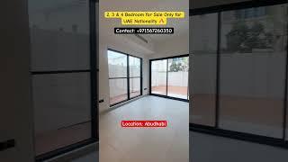 Ready to move Townhouse for Sale in abudhabi | Only for UAE Nationality’s #townhouseforsale