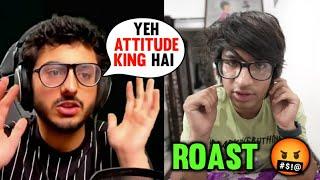 Carry Minati Roast Sourav Joshi Vlogs  Carry Minati angry