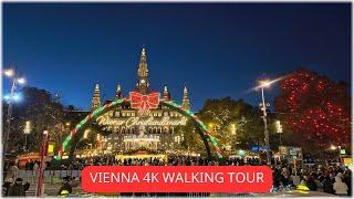 Biggest Christmas Market in Vienna 2024 - Virtual Tour in 4K