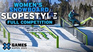 Women’s Snowboard Slopestyle: FULL COMPETITION | X Games Aspen 2025