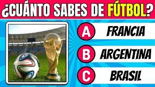 QUIZ de FÚTBOL: ¿CUÁNTO SABES DE FÚTBOL? ️ Nivel FÁCIL - QUIZBOLISTA Trivia de FÚTBOL