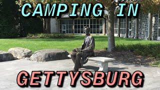 BOY SCOUTS Camping in Gettysburg, Pennsylvania PAST CONFEDERATE LINES