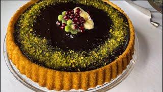 This Cake is like a Chocolate Tart ! | طرز تهیه کیک تارت شکلاتی