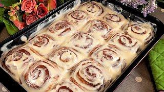 The famous melt-in-the-mouth rolls. Classic American cinnamon rolls. Cinnamon Rolls