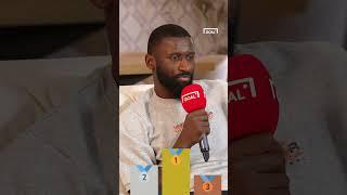 ANTONIO RUDIGER rates BELLINGHAM vs DE BRUYNE  #shorts