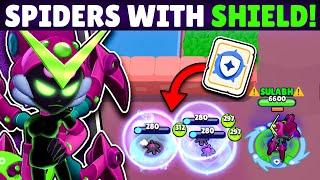 Charlie's Spiders With Shield!? | MythBusters Brawl Stars #AngelsVsDemons