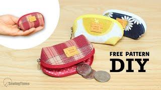 Free Pattern for Christmas Sewing Gift DIY Mini Coin Purse Dumpling Pouch