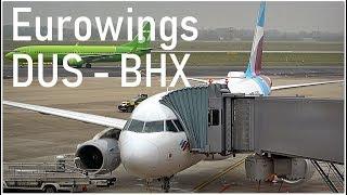 Eurowings Flight Duesseldorf-Birmingham | DUS - BHX | 4K | November 2018