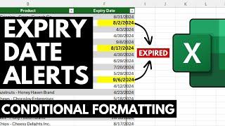 AUTOMATED Expiration Alerts with Conditional Formatting in Excel!