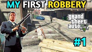 FRANKLIN FIRST ROBBERY IN LOS SANTOS GTA V | KING PROWIN GAMING #1