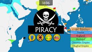 The History of Piracy - Summary on a Map