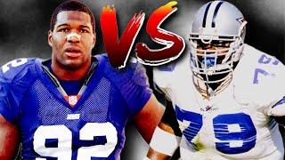 Erik Williams vs Michael Strahan (1997 wk 17) | OL vs DL Matchup