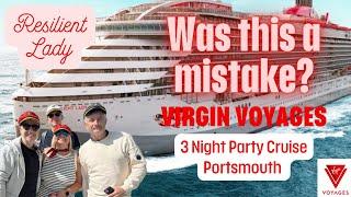 FIRST TIME on a Virgin Voyage, Resilient Lady, 3 Nights Portsmouth to Bruges. Was it a MISTAKE?