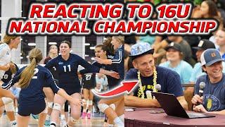 16U Girls NATIONAL CHAMPIONSHIP - Live Reaction