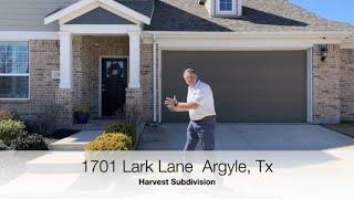 Homes for Sale in Harvest Argyle Texas - 1701 Lark Lane Virtual Tour