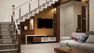 Under stairs ideas in living room 2022 ! Modern under stairs storage ideas