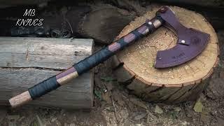 Custom Handmade Viking Axe 🪓. MB KNIVES #axe #vikings #mbknives