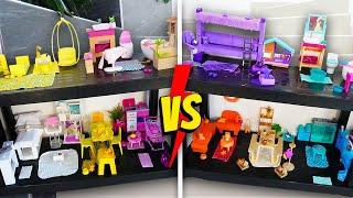 RETO: QUIEN HIZO la MEJOR CASA DE COLORES para BARBIE 