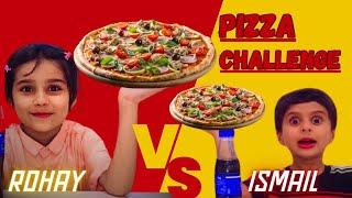 PIZZA CHALLENGE||Rohay Fatima Vlogs