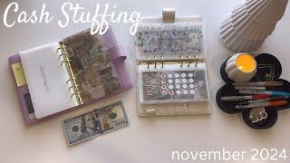 Cash Envelope Stuffing | November 2024 