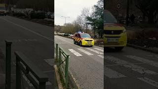 [ Exceptionnel vidéo ] - x4 Escorte VSAV avec VL I ou SAMU 87 (Skoda ou Wolsvagen) en urgence .