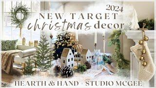 NEW CHRISTMAS DECOR AT TARGET! hearth & hand + studio mcgee christmas 2024 shop with me