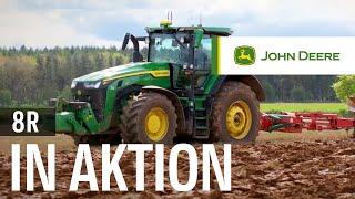 Sehen Sie unseren JOHN DEERE 8R eAutoPowr Traktor in Aktion auf dem Feld!