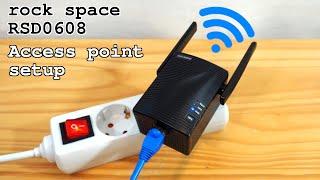 Rock Space RSD0608 Wi-Fi extender Dual Band • Access Point mode setup and test