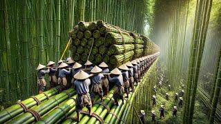 Harvest Millions Tons Of Bamboo To Process Into Chopsticks, Paper, Houses– Bamboo Process In Factory