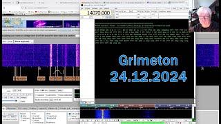 Grimeton SAQ auf 17.2 kHz  Weihnachten 24.12.2024 mit WebSDR Twente empfangen, mit fldigi dekodiert