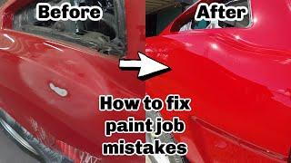 How to Fix Paint Job Mistakes