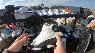 GOING TO TRY TO MAKE $1000+ PROFIT ON THIS FLEA MARKET DEAL. CLASSIC JORDANS AND NIKES FOR A STEAL!