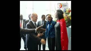 President William Ruto pays a courtesy call on German Chancellor Olaf Scholz at the Chancellery