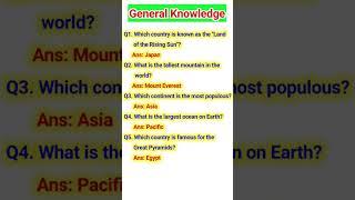 General Knowledge #shorts