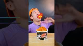 Asli atau Tidak Asli??  #asmr #mukbang #makansesuaiemoji #realorfake #eskrim #samyang