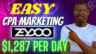 How To Make Money with CPA Marketing Promoting Smart Surveys | $1287 Per Day with Zeydoo