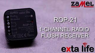 ROP-21 - 1-Channel Radio Flush Receiver - ZAMEL - EXTA LIFE