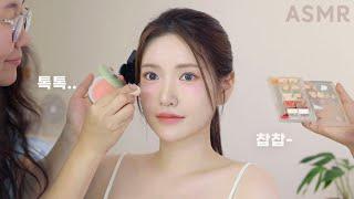 Makeup ASMR | I Tried the Iconic Idol Center Look with a Hot Makeup Artist for Idols & Actors!