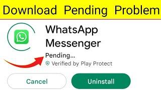 Whatsapp Download Karne Par Pending Bata Raha Hai | Whatsapp Download Pending Problem