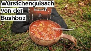 Würstchengulasch mit Mettenden von der Bushbox | Kochen im Wald | Waldküche | Bushcraftküche