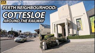 Perth Suburb: COTTESLOE, Shopping Centre and Residential Around Train Station | AUSTRALIA