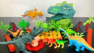 Công viên khủng long mở hộp đầu khủng long cỡ lớn, Công viên khủng long mới mở hộp review #dinosaur