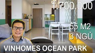 Vinhomes Ocean Park | Tham quan nội thất căn hộ 55m2 2 phòng ngủ | 0966999880