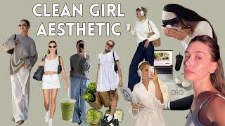 How to Achieve the Clean Girl Aesthetic | outfit ideas & lifestyle tips